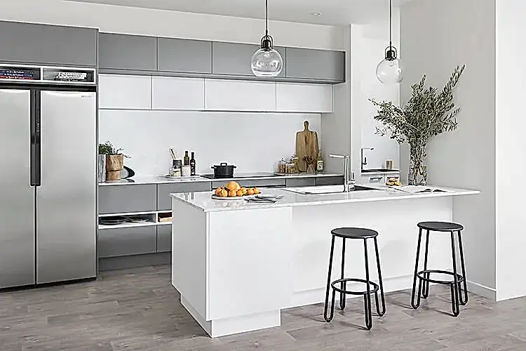 Custom Wholesale Cabinets 32 Grey-and-white-modern-kitchen-cabinet