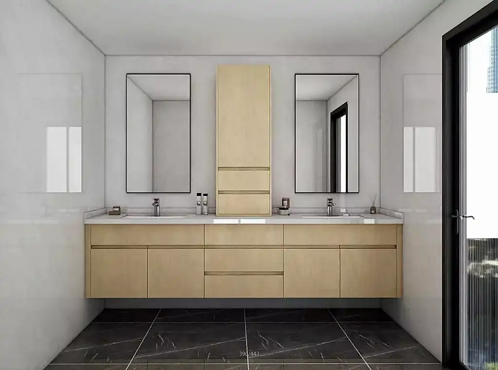 plywood bathroom vanity