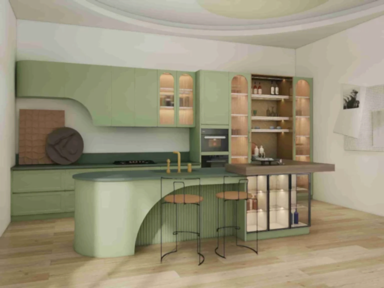 Indonesian Cabinet Manufacturer 27 Modern Kitchen Cabinets Elegance in Refreshing Green (1)