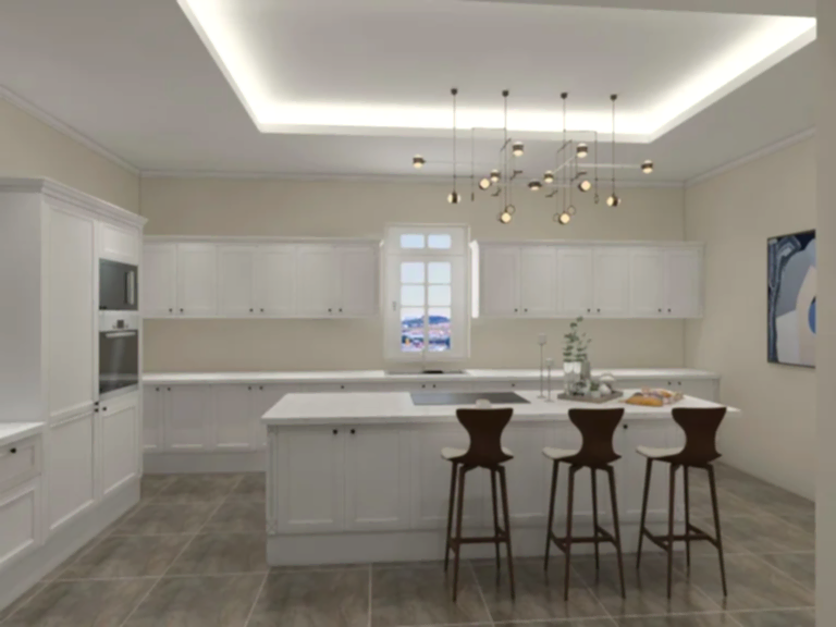 White Shaker Mastery Farmhouse Kitchen Elegance
