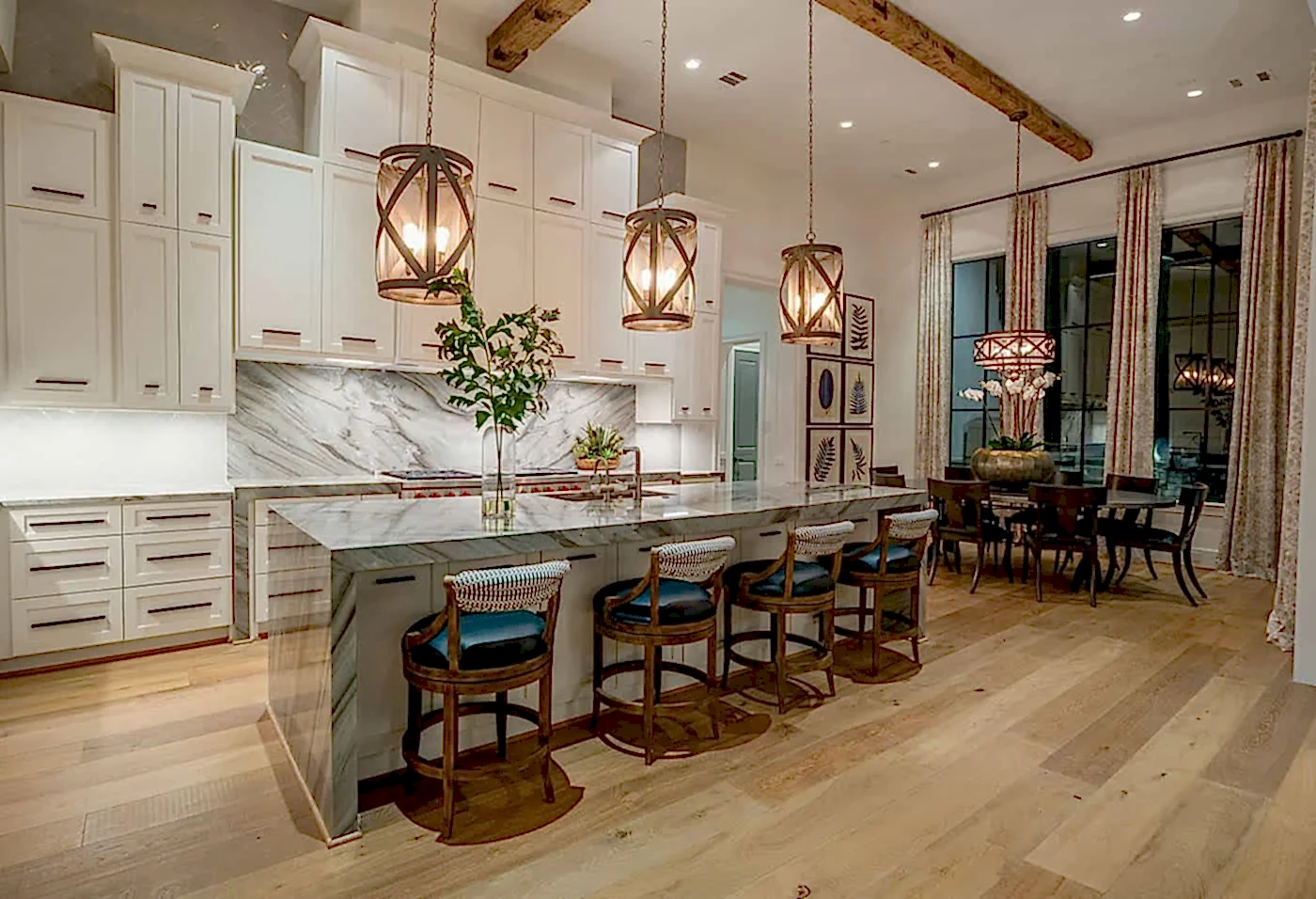 Kitchen Cabinet Trends: A Snapshot of 2025 14 Stone backsplash with marble cabinets