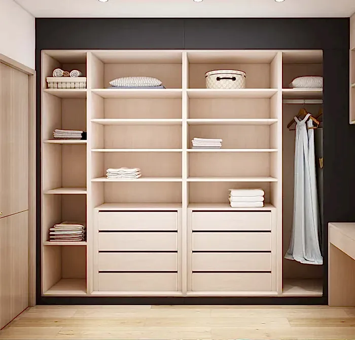 Bedroom Wardrobe 10 Modern U-Shaped Black Minimalist Elegance Walk In Closet