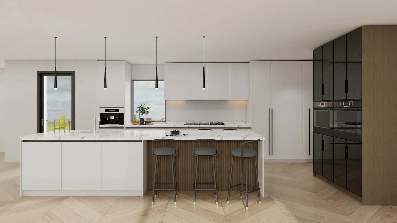Elegant White Kitchen Cabinets Ideas with Marble Accents 1 Elegant White Kitchen Cabinets Ideas with Marble Accents