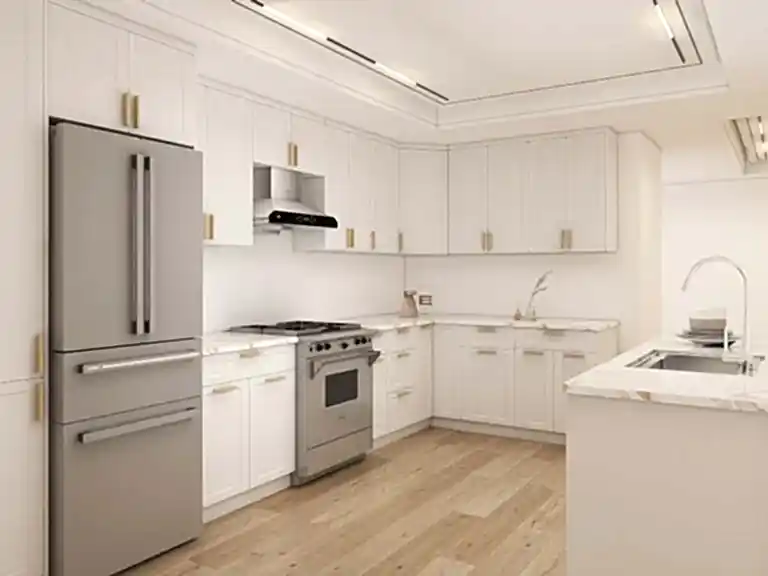 Elegant White Shaker Cabinet Design with Modern Touches