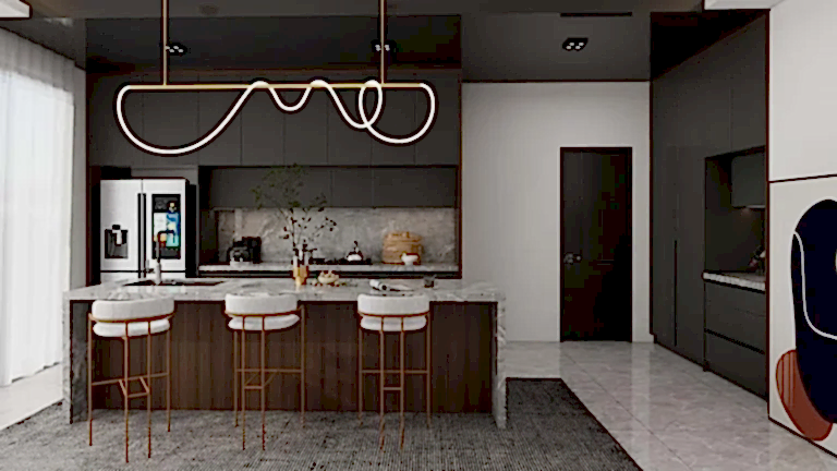 Indonesian Cabinet Manufacturer 30 Sophisticated Black Kitchen Cabinets with Marble Elegance