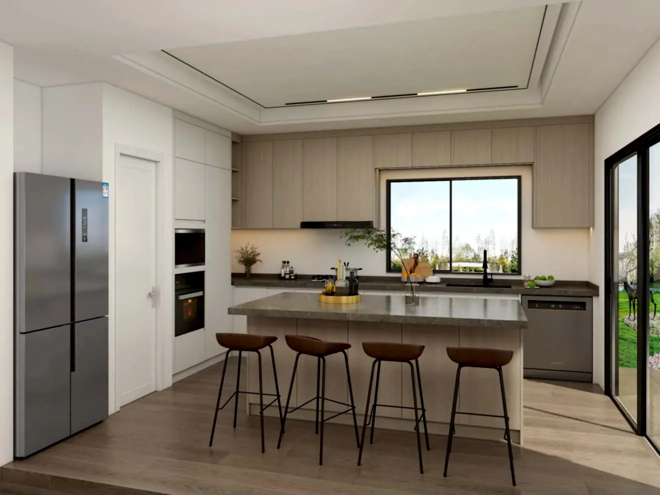 Particle Board Kitchen Cabinets 9 Warm and Inviting Kitchen with Light Wood Cabinets