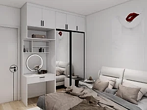 Elegant White Sliding Door Wardrobe for Modern Bedrooms