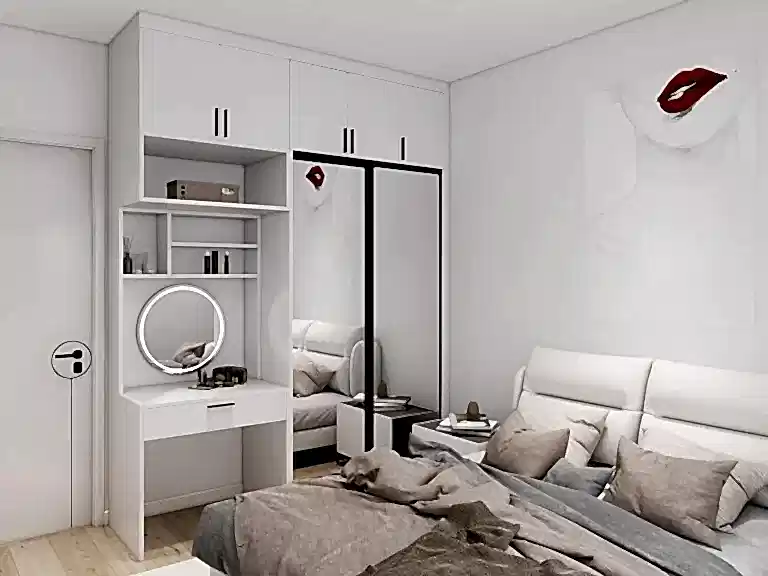 Elegant White Sliding Door Wardrobe for Modern Bedrooms