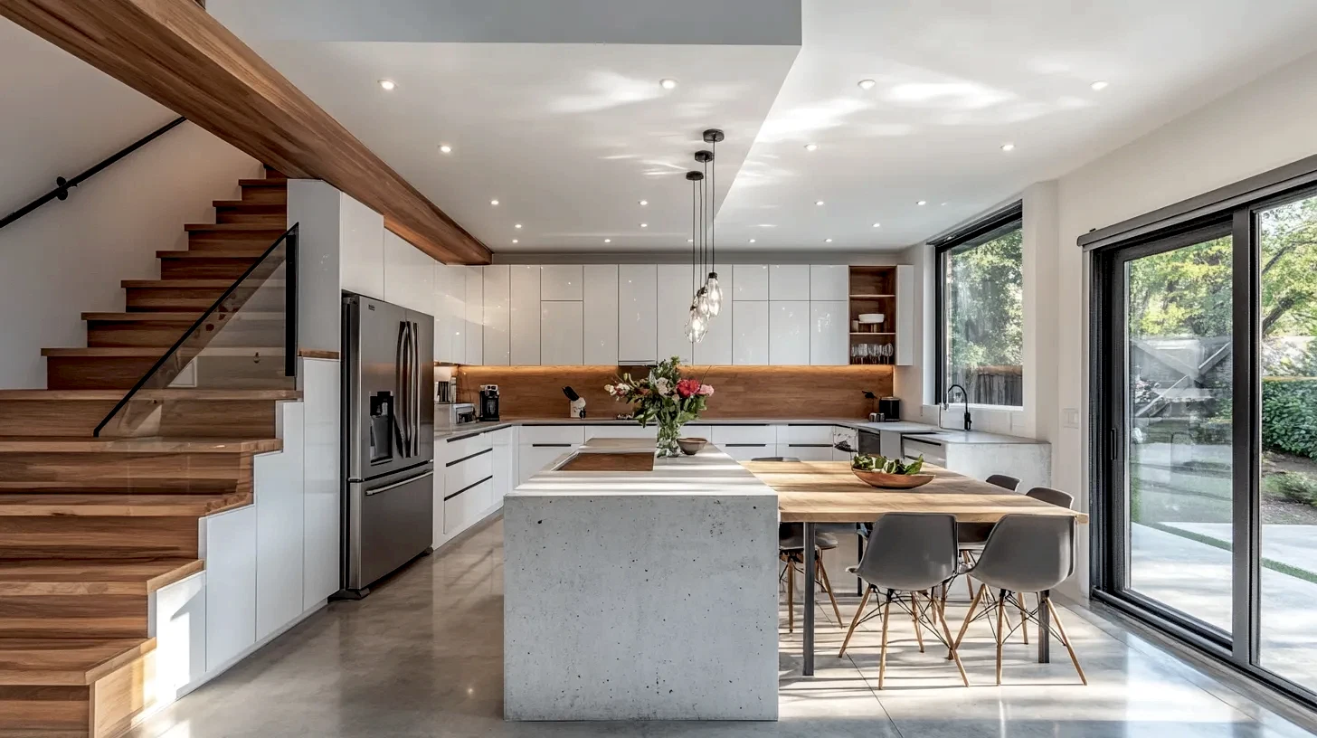 Lacquer Kitchen Cabinets 17 Modern kitchen with High Gloss White Lacquer Cabinets