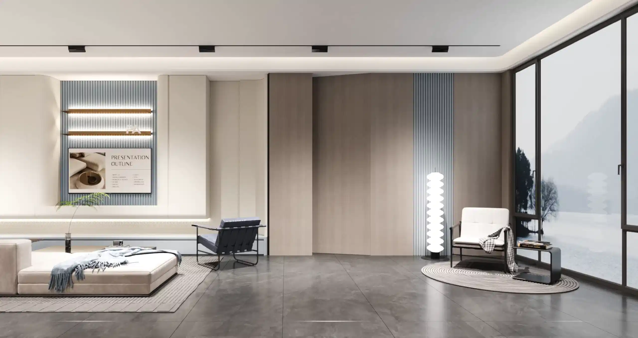 Home 17 Aluminum Invisible Door Example