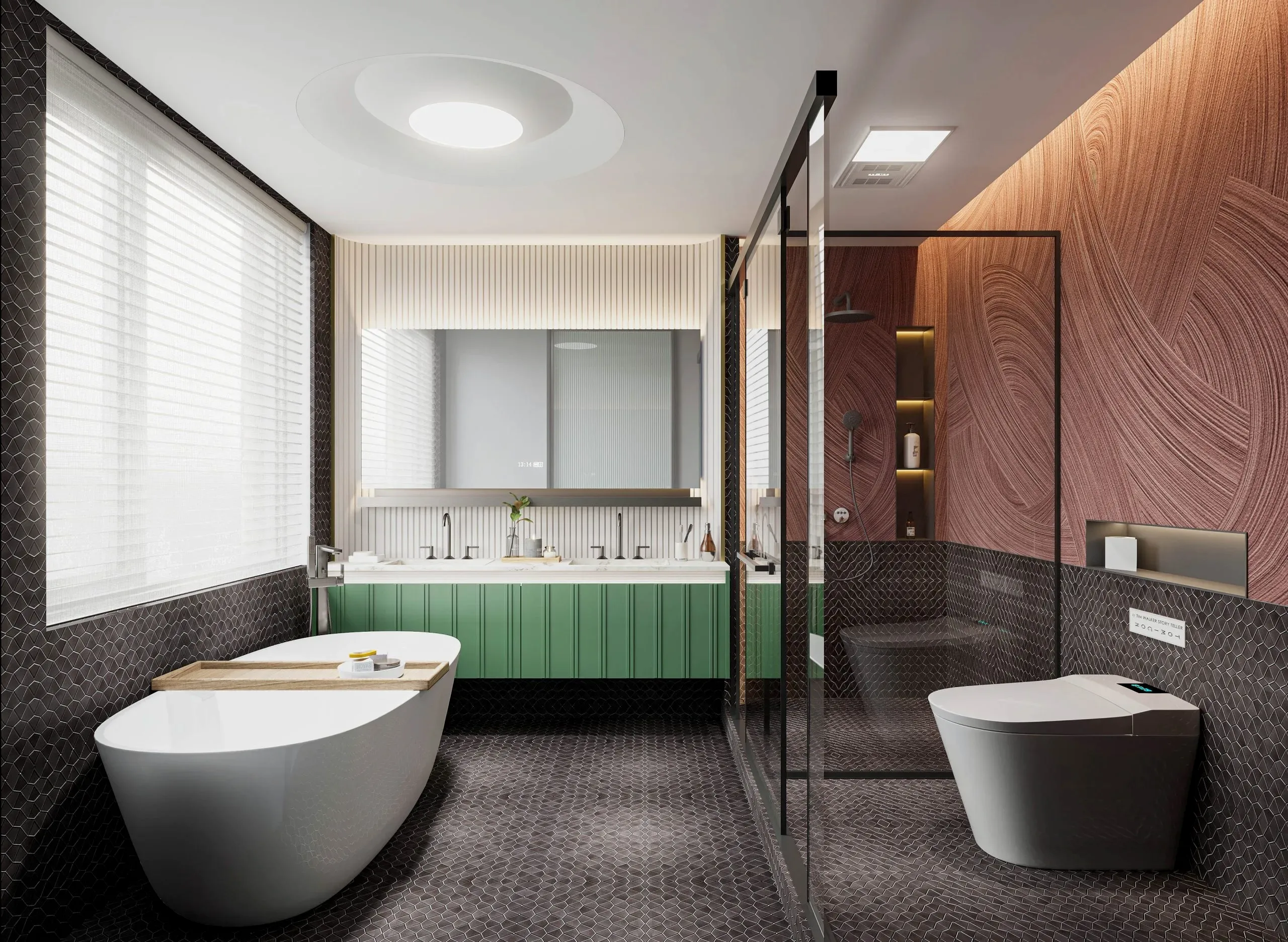 Home 24 bathroom-vanity-withGray-Tiles
