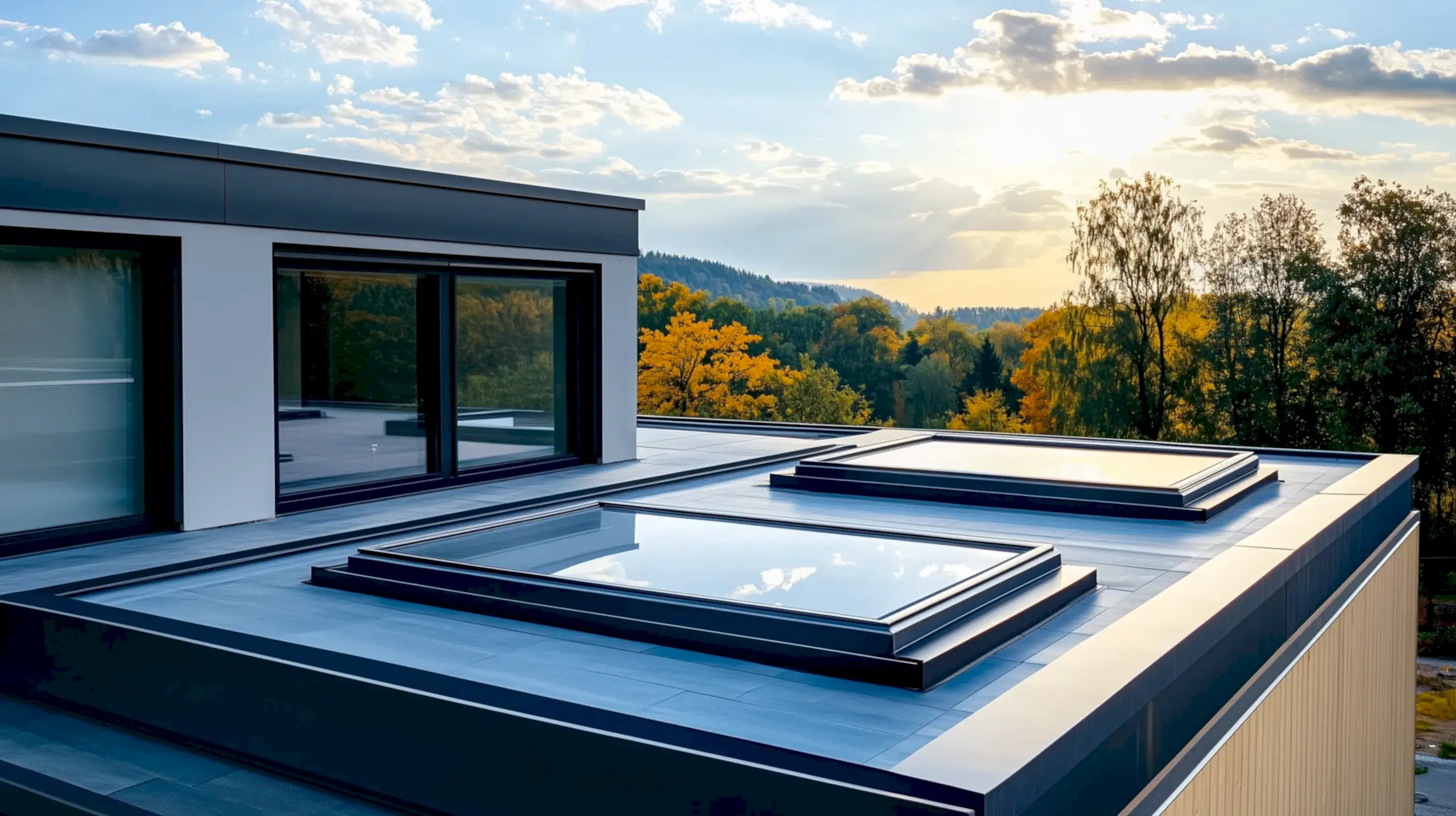 Custom Wholesale Cabinets 9 Exterior_view_of_a_modern_flat-roofed_building