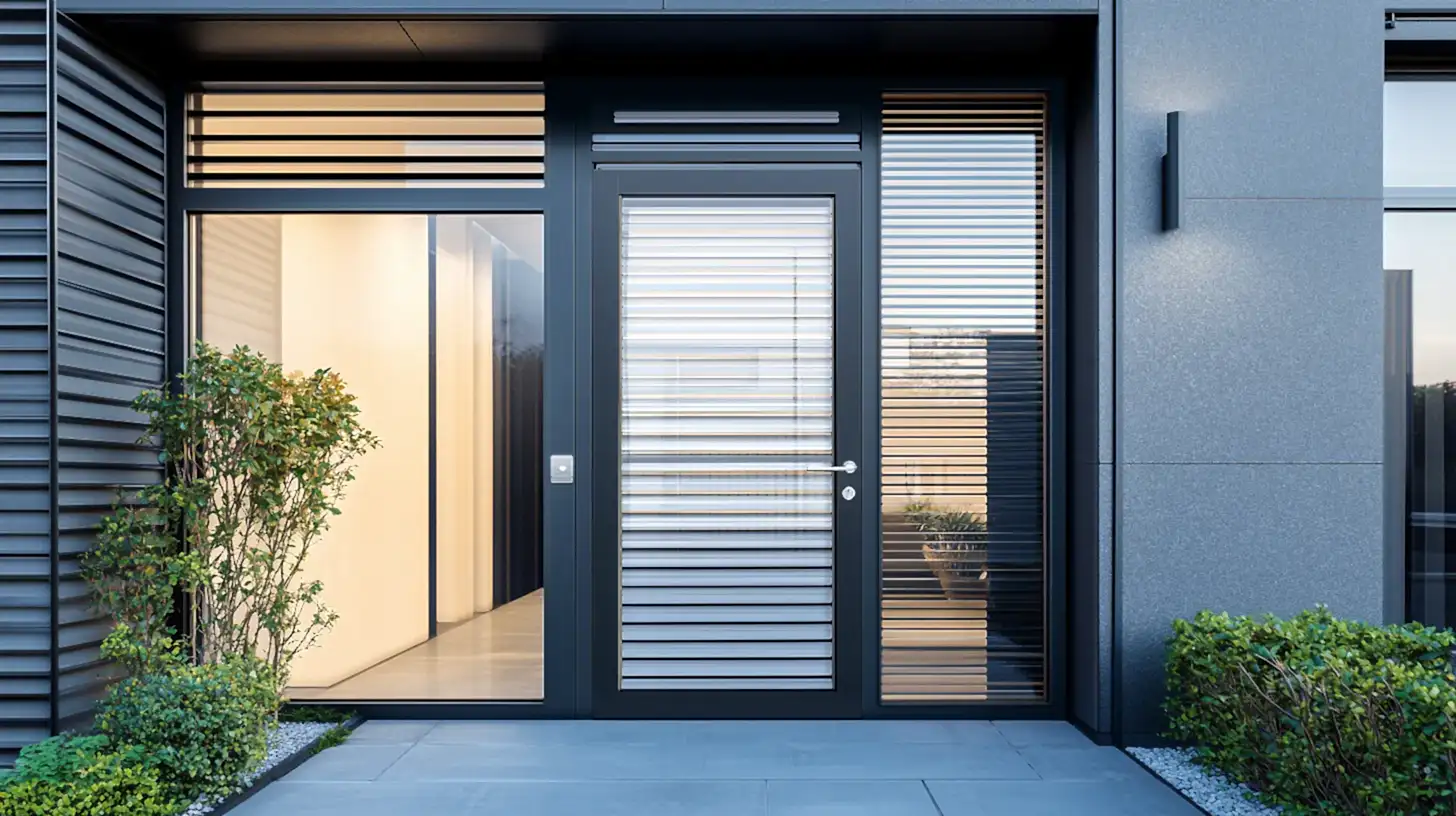 Custom Wholesale Cabinets 18 Exterior_view_of_a_side_yard_swing_door