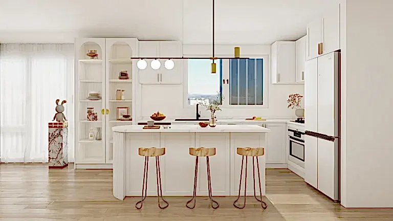 Indonesian Cabinet Manufacturer 32 Enhance your kitchen with bright white cabinets. Timeless design, durable materials, and ample storage create a clean, airy, and elegant space.