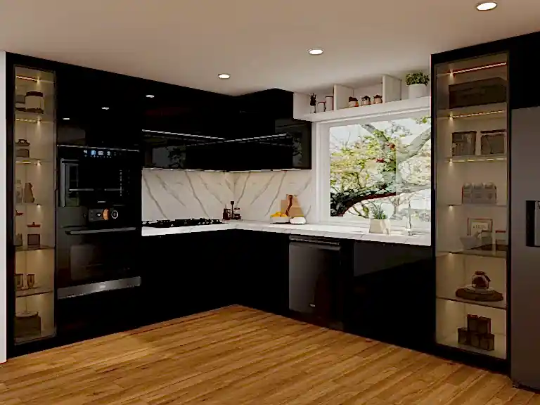 Product 14 High Gloss Cabinets for Bright, Spacious Interiors