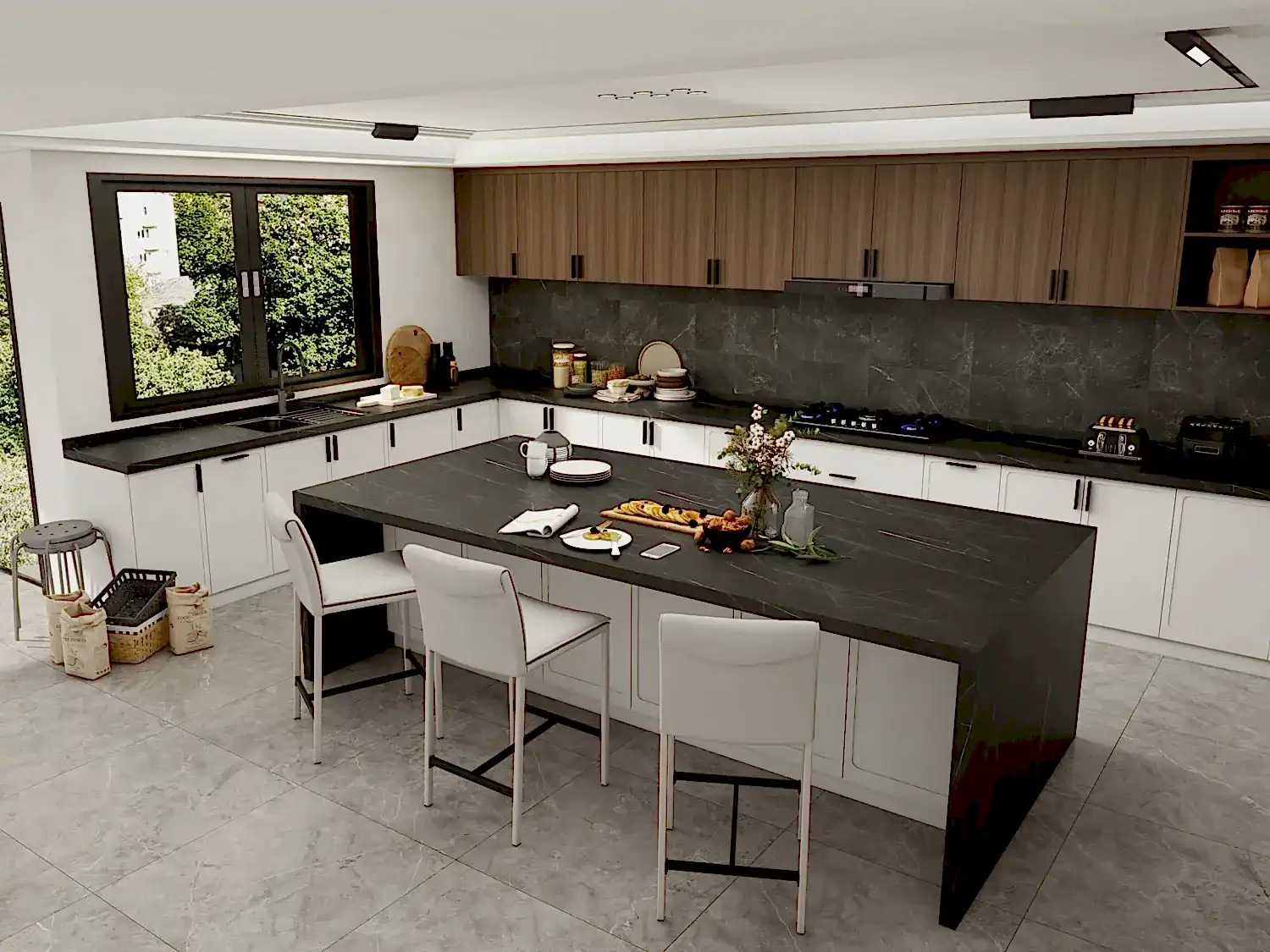 Spacious Cooking and Storage