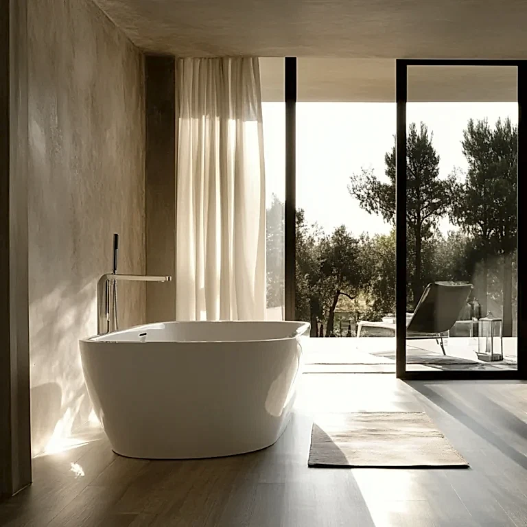 Product 1 Elegant Bathroom Design Featuring Modern Door for Contemporary Spaces
