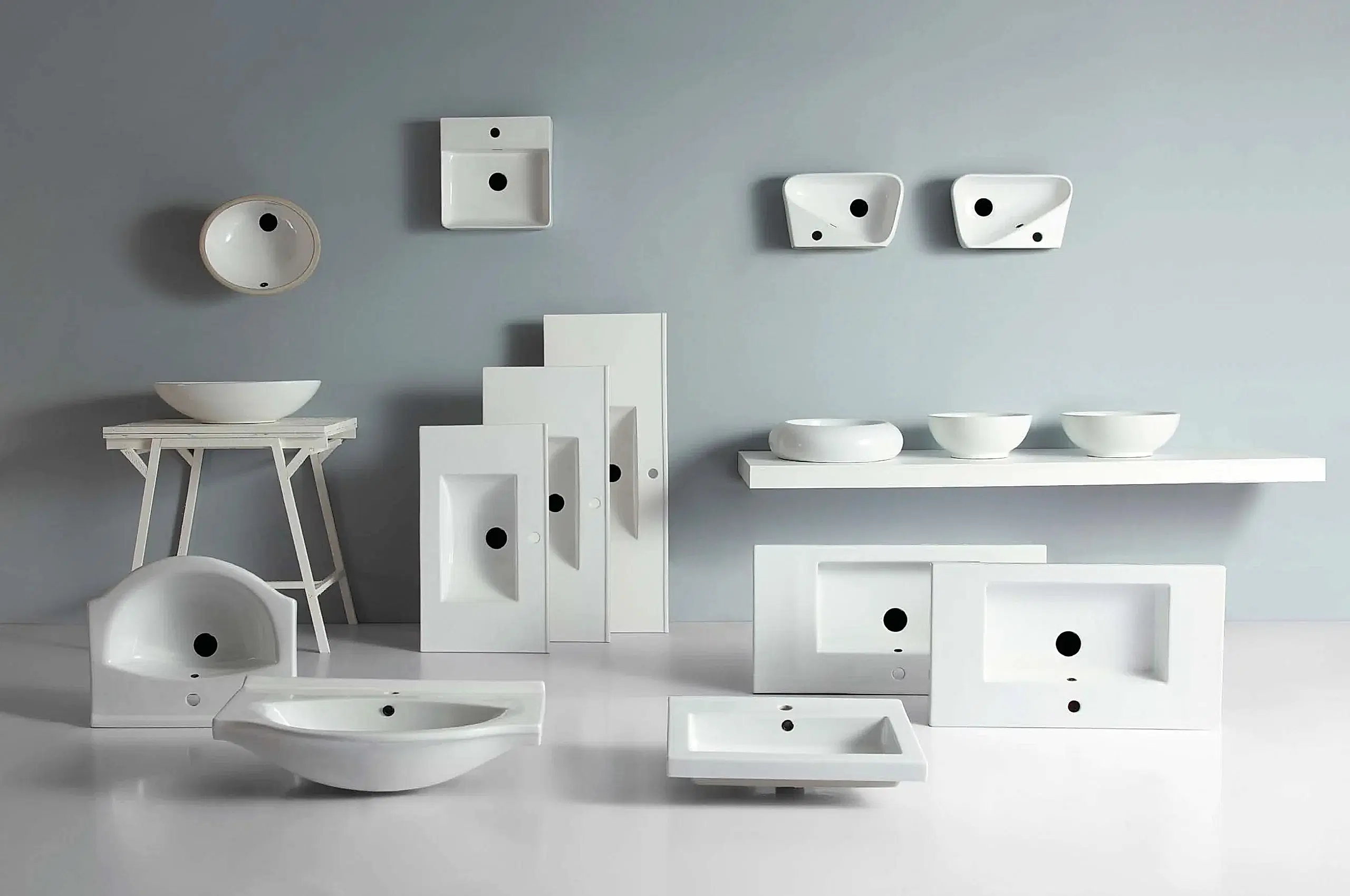 Sanitary Ware 25 Modern collection of white sinks with unique designs by a leading sanitary ware manufacturer scaled 1