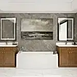 Sanitary Ware 19 Warm Walnut Vanity in Contemporary Marble Oasis scaled 1