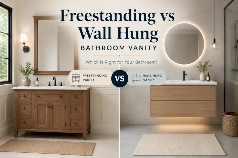 Blog 10 freestanding vs wall hung bathroom vanity